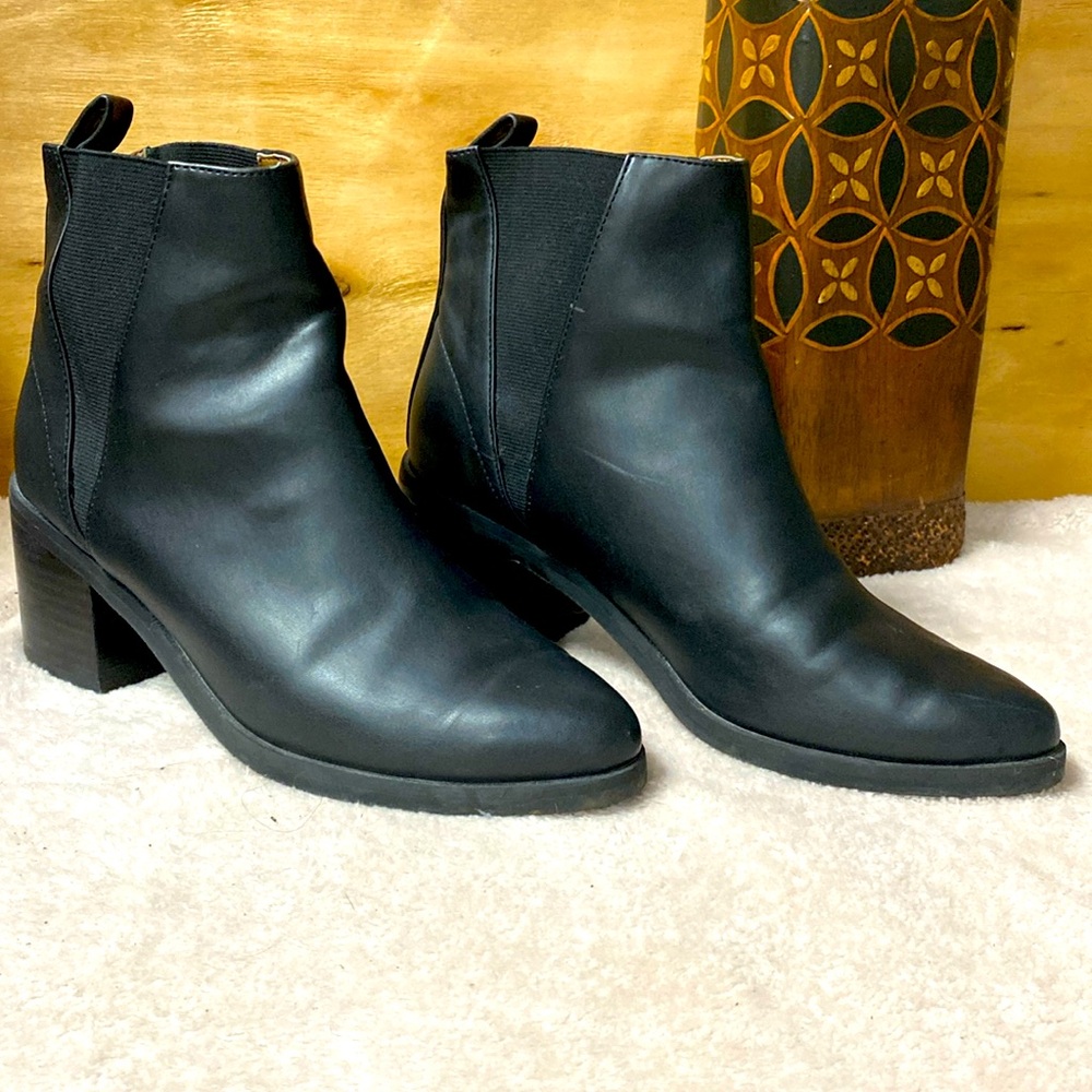 Black ankle boots
